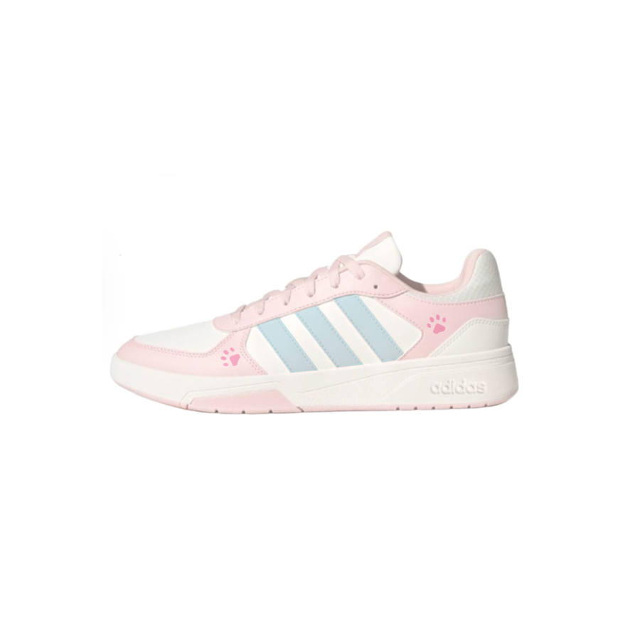 Adidas Adidas COURTBEAT Skateboard Shoes Unisex Low Top Pink White Blue