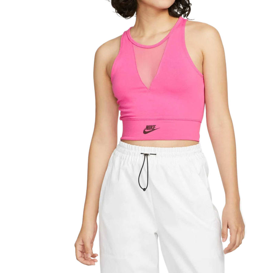 Nike Nike Sleeveless Sports Shirts Women's Pink Ice Cream Color/Pink Ice Cream Color Crew Neck Moderate