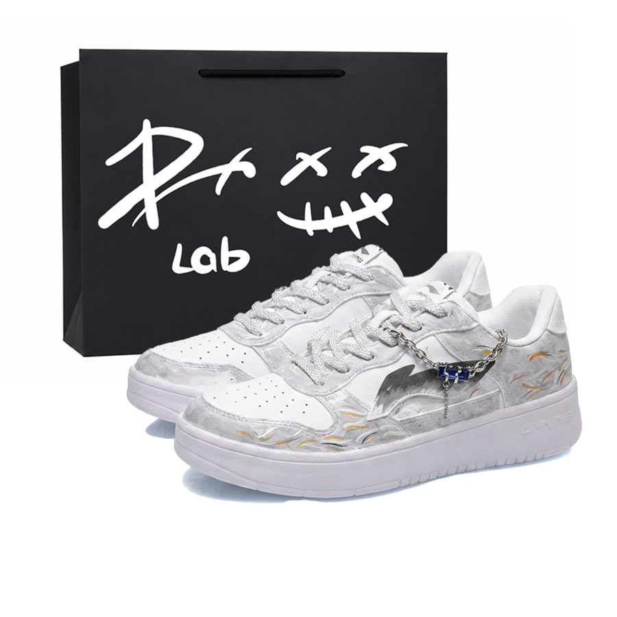 Li-Ning Li Ning Floating Boat Skateboard Shoes Men's Low Top Gray