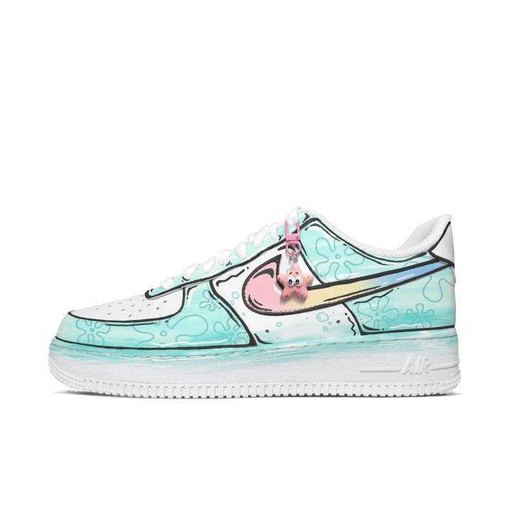 Nike Nike Air Force 1 Skateboard Shoes Men's Low Top White/Green/Pink