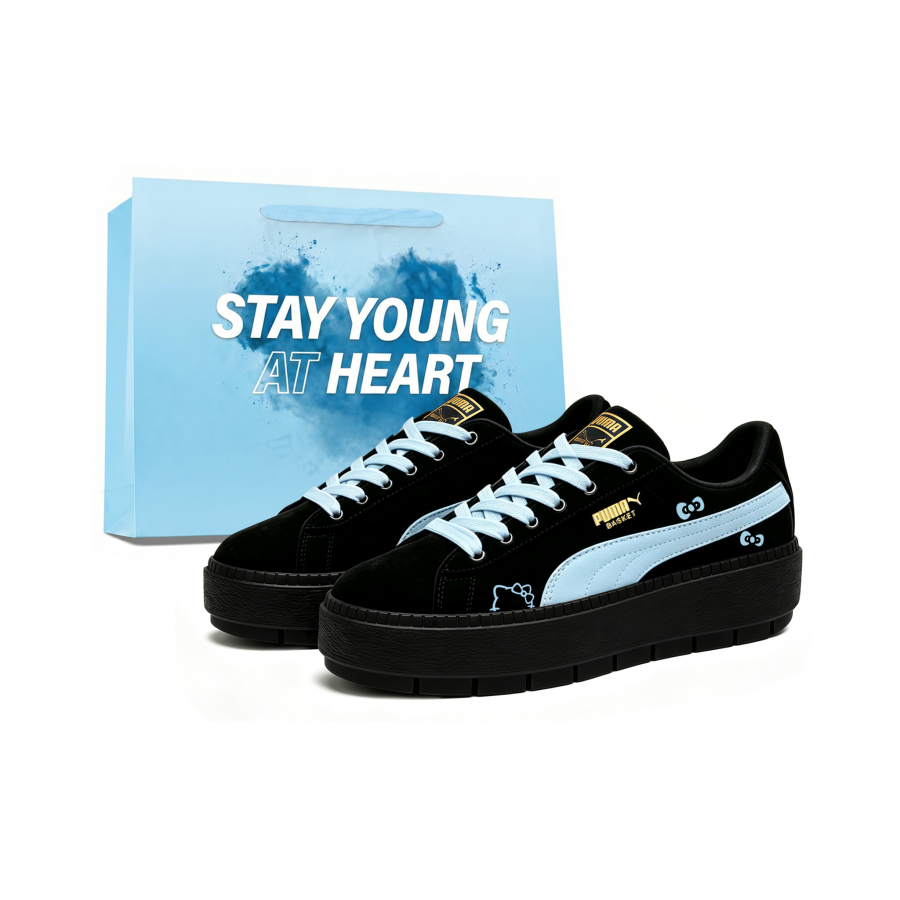 PUMA Platform Trace Skateboard Shoes Women's Low Top Black