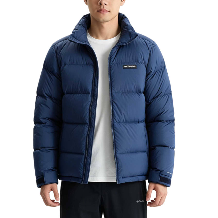 Columbia Down Jackets Unisex Stand Collar Moderate Straight Fit