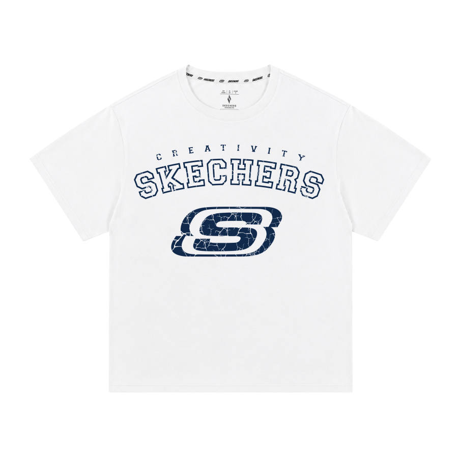 Skechers T Shirts Unisex Crew Neck Moderate Straight Fit