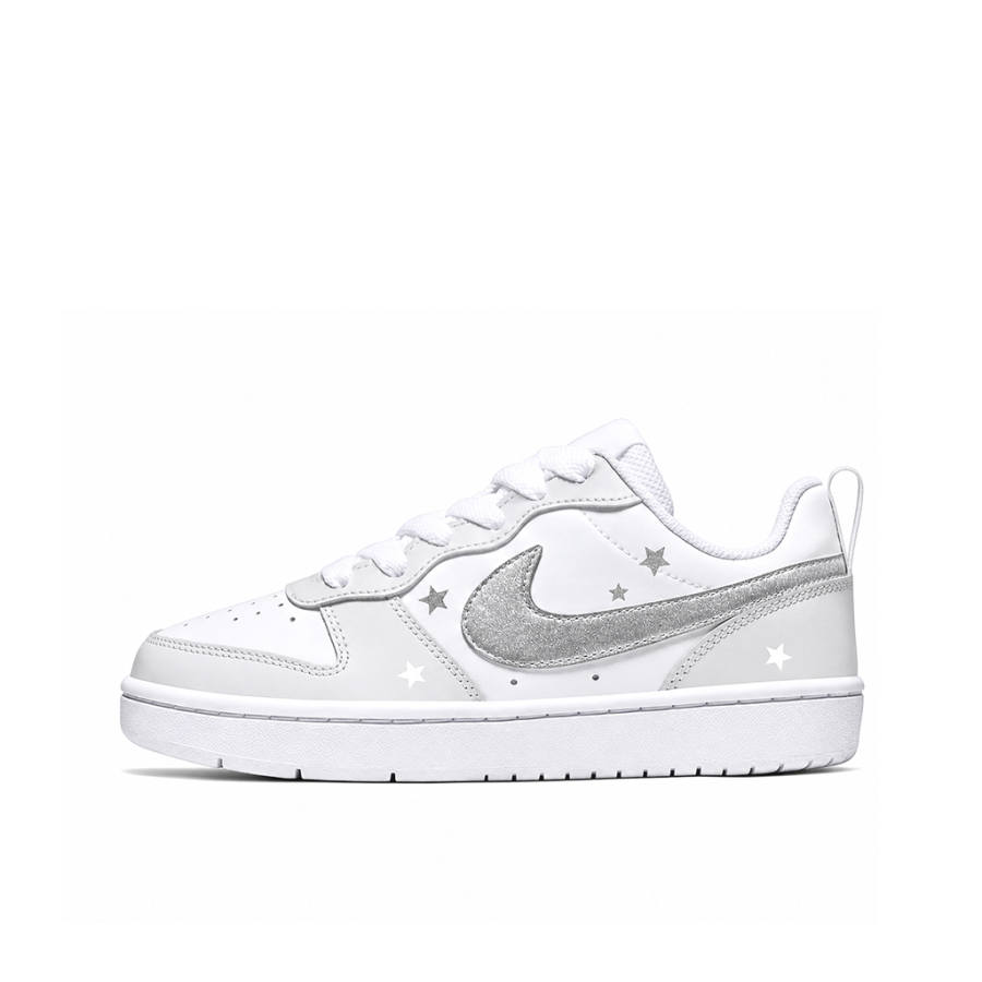 Nike Nike Court Borough Skateboard Shoes Unisex Low Top Silver