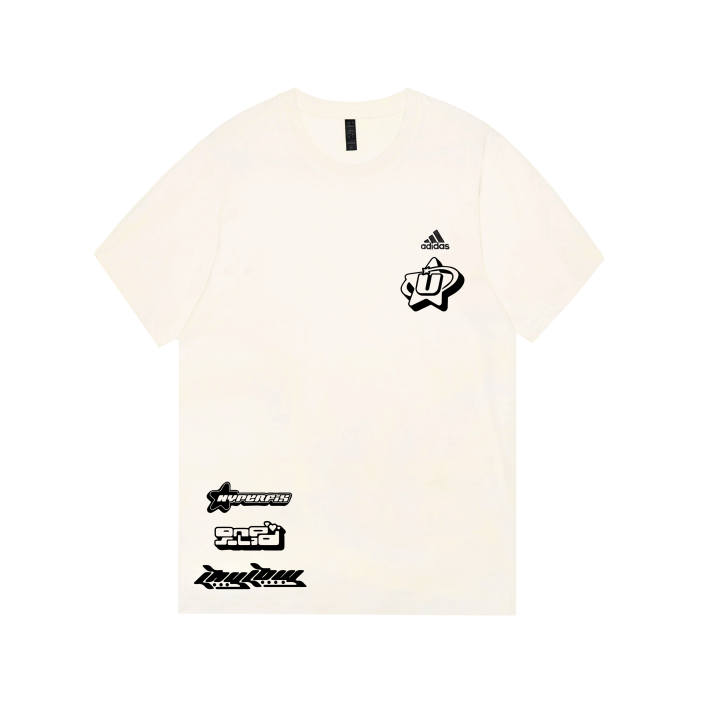Adidas Adidas MUST HAVES T Shirts Unisex Ecru Crew Neck Moderate