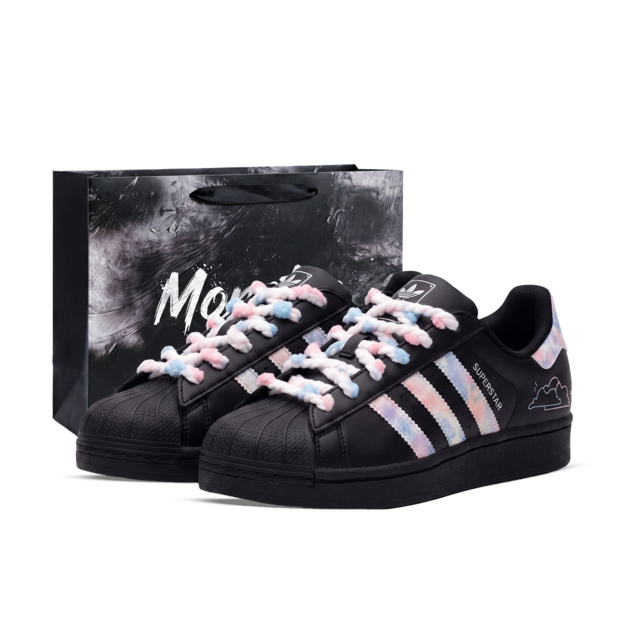 Adidas Originals SUPERSTAR Skateboard Shoes Unisex Low Top Black/White