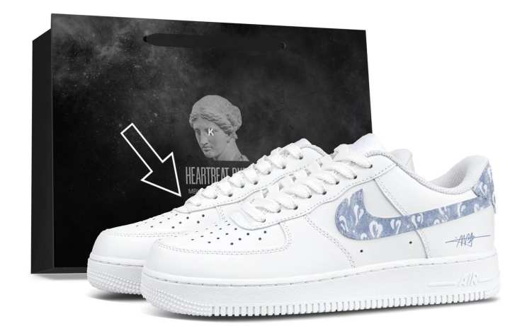 Nike Nike Air Force 1 Skateboard Shoes Men's Low Top Blue