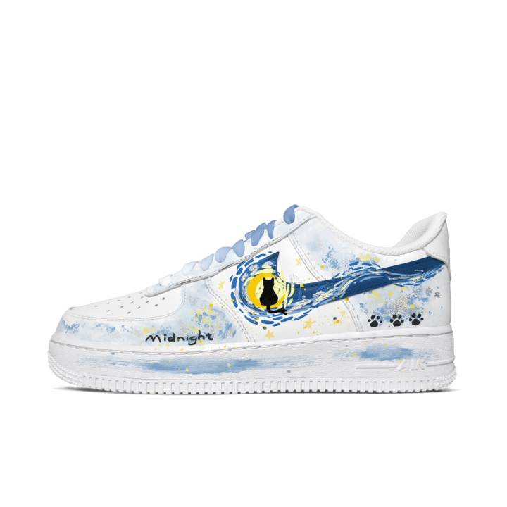 Nike Nike Air Force 1 Skateboard Shoes Men's Low Top Blue/Black