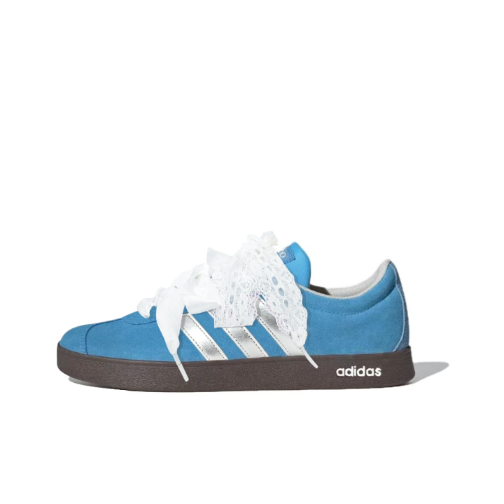 Adidas Adidas VL COURT 2.0 German Army Trainers Women's Low Top White Silver Gray Blue White Multicolor