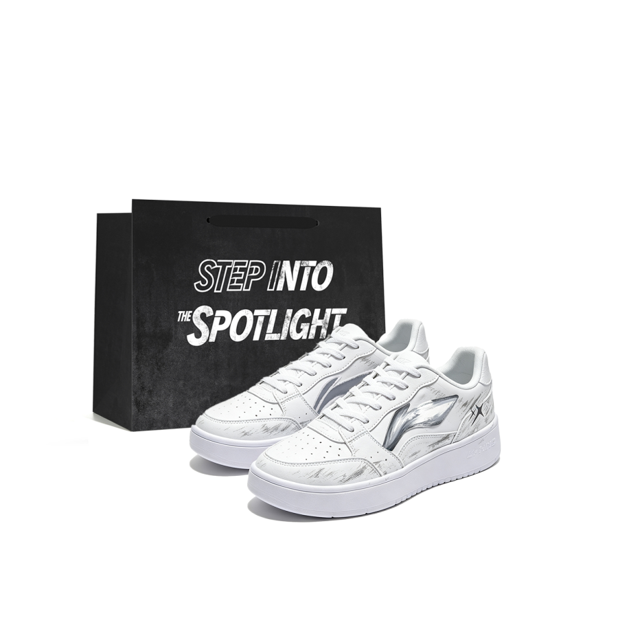 Li-Ning Li Ning Sycee Skateboard Shoes Men's Low Top White