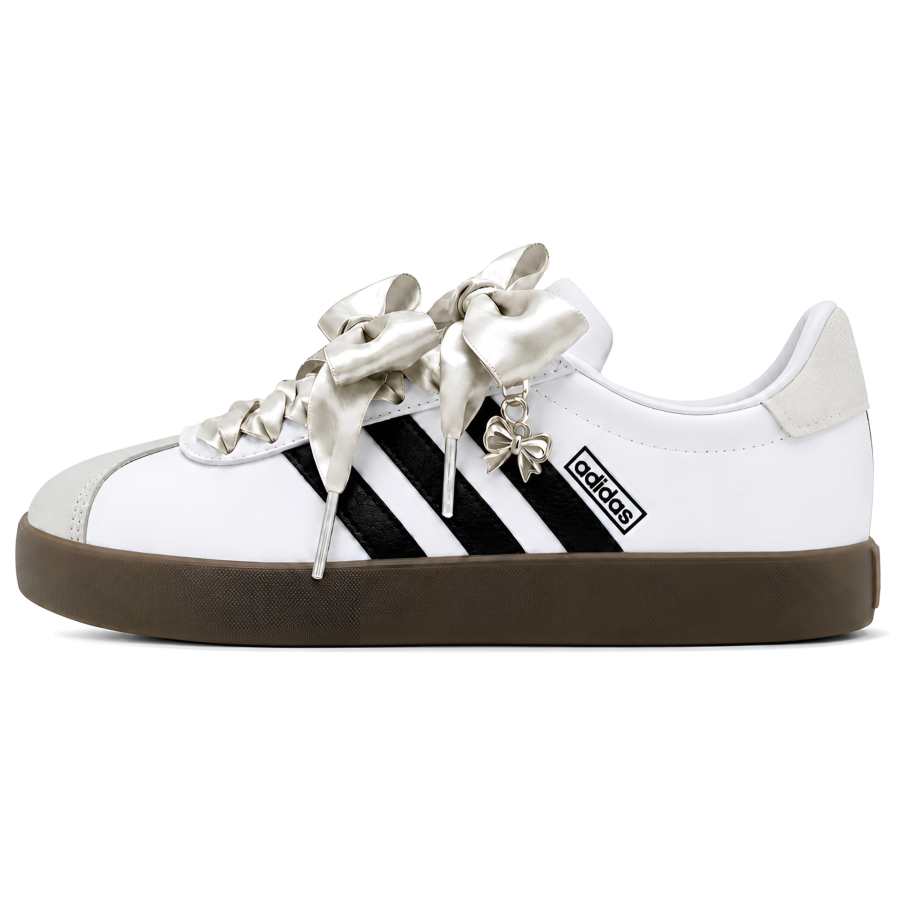 Adidas Adidas VL COURT 3.0 German Army Trainers Women's Low Top Black/White/Gray/Brown