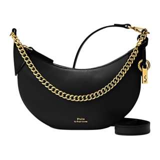 Polo Ralph Lauren Polo ID Cow Leather Handbag Mini Women's Black