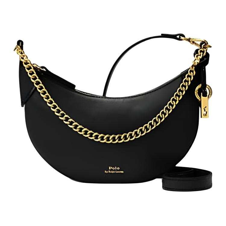 Polo Ralph Lauren Polo Ralph Lauren Polo ID Cow Leather Handbag Mini Women's Black
