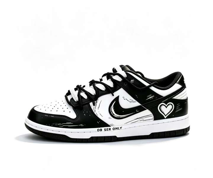Nike Nike Dunk High Skateboard Shoes Unisex Low Top Black & White