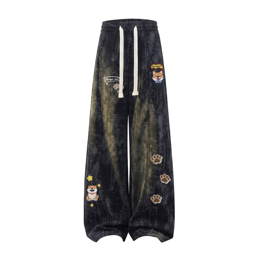 PAL ONGACO Casual Pants Unisex Moderate Straight Fit Pants