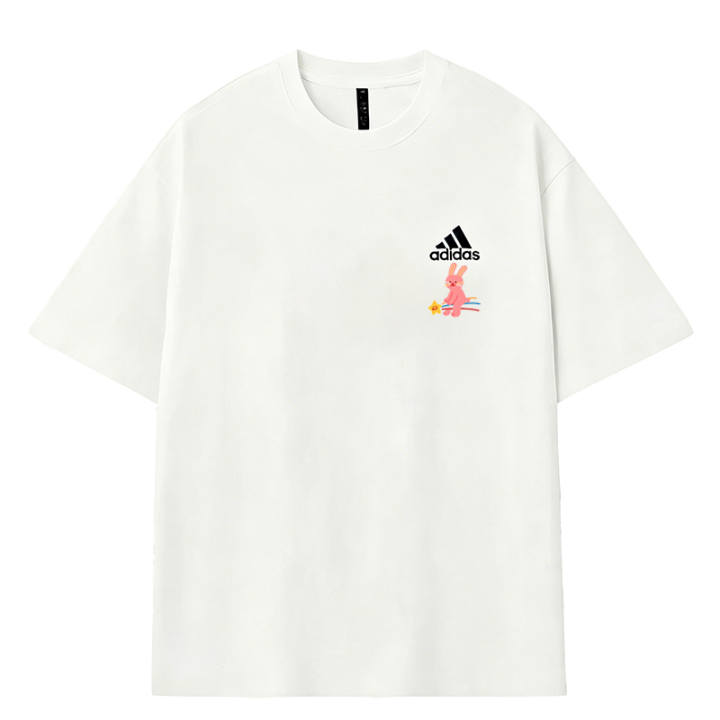 Adidas Adidas MUST HAVES T Shirts Men's White Crew Neck Moderate