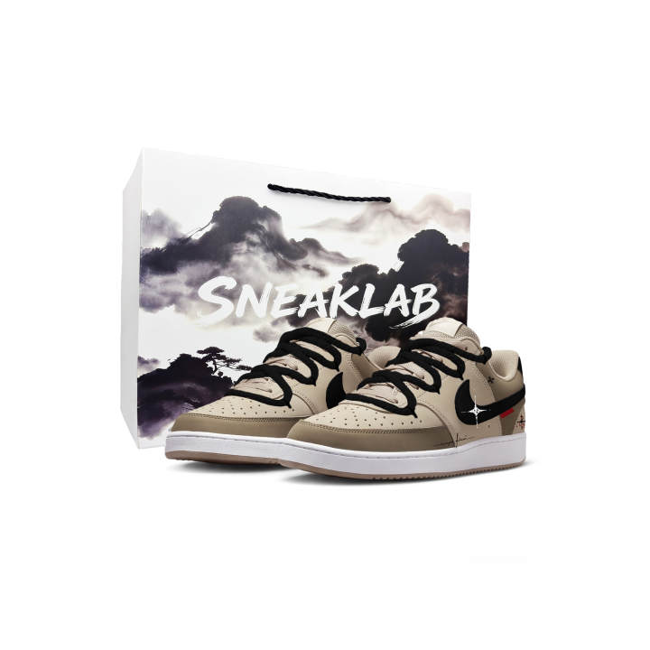 Nike Nike Court Vision Low Skateboard Shoes Men's Low Top Brown
