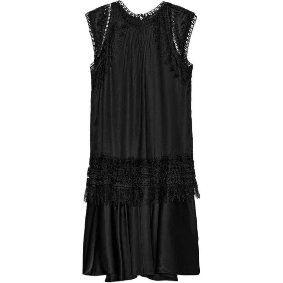 ZARA ZW Sleeveless Dresses Women's Black Crew Neck Moderate
