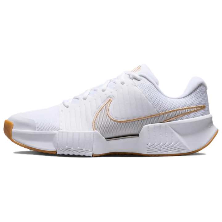 Nike Nike GP Challenge Pro Tennis Shoes Men's Low Top White/Peak White/Linen/Light Orewood Brown