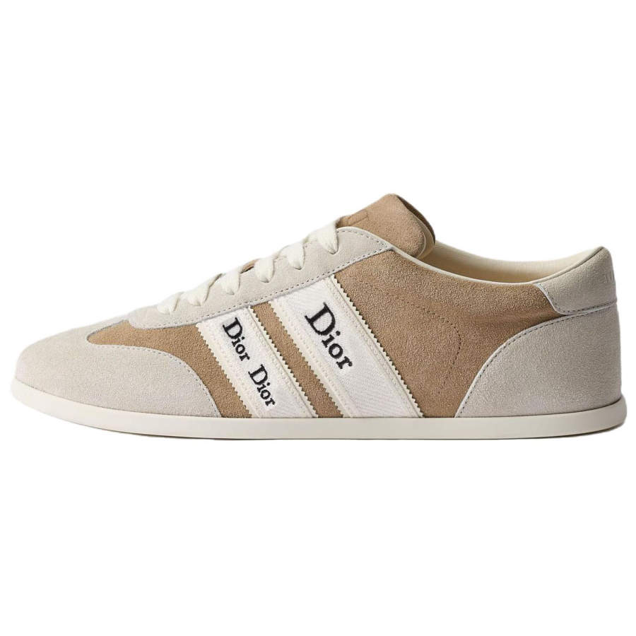 DIOR Skateboard Shoes Women's Low Top Beige