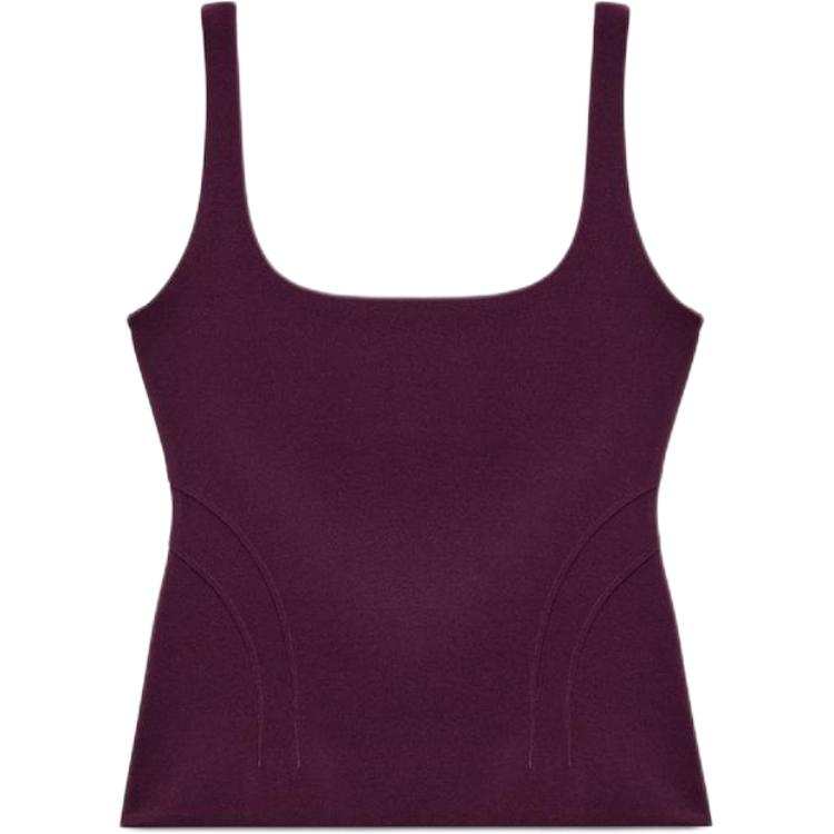 ZARA Camisoles Women's Deep Eggplant Purple Moderate