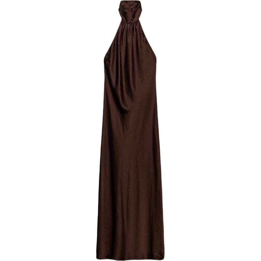 ZARA ZW Sleeveless Dresses Women's Brown Moderate