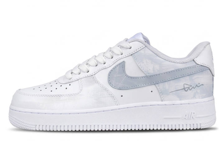 Nike Nike Air Force 1 Skateboard Shoes Unisex Low Top Light Mist Ice Gray