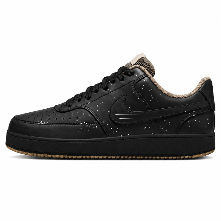 Nike Nike Court Vision Skateboard Shoes Men's Low Top Black