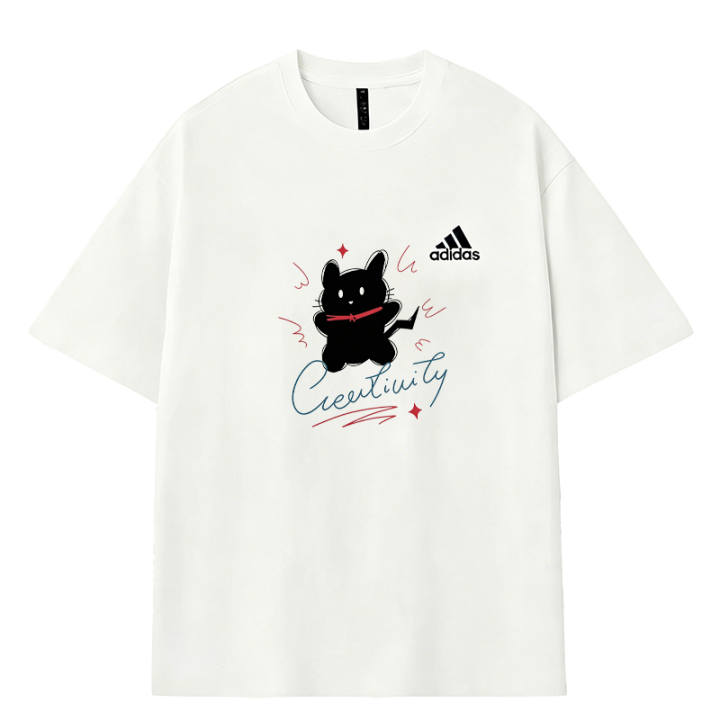 Adidas Adidas MUST HAVES T Shirts Men's White Crew Neck Moderate