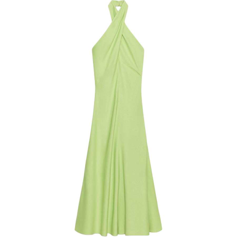 ZARA Sleeveless Dresses Women's Lime Moderate