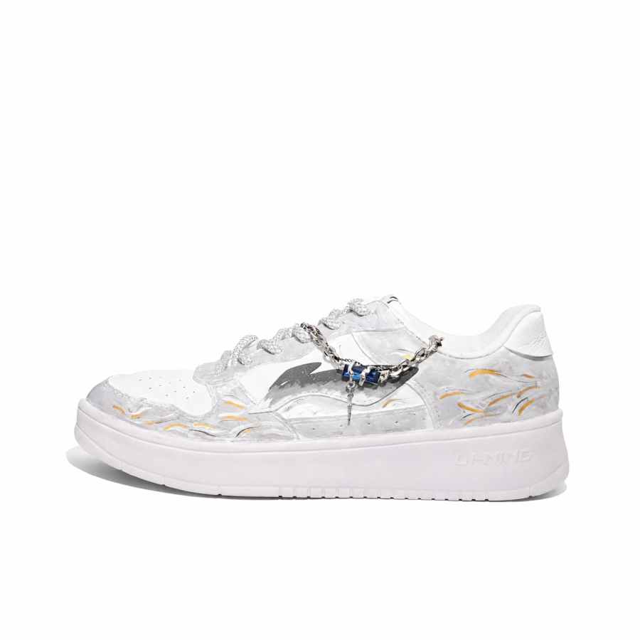 Li-Ning Li Ning Floating Boat Skateboard Shoes Men's Low Top Gray
