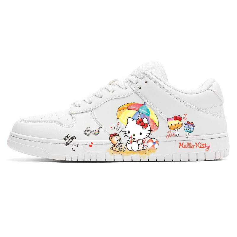 Sanrio Skateboard Shoes Unisex Low Top White
