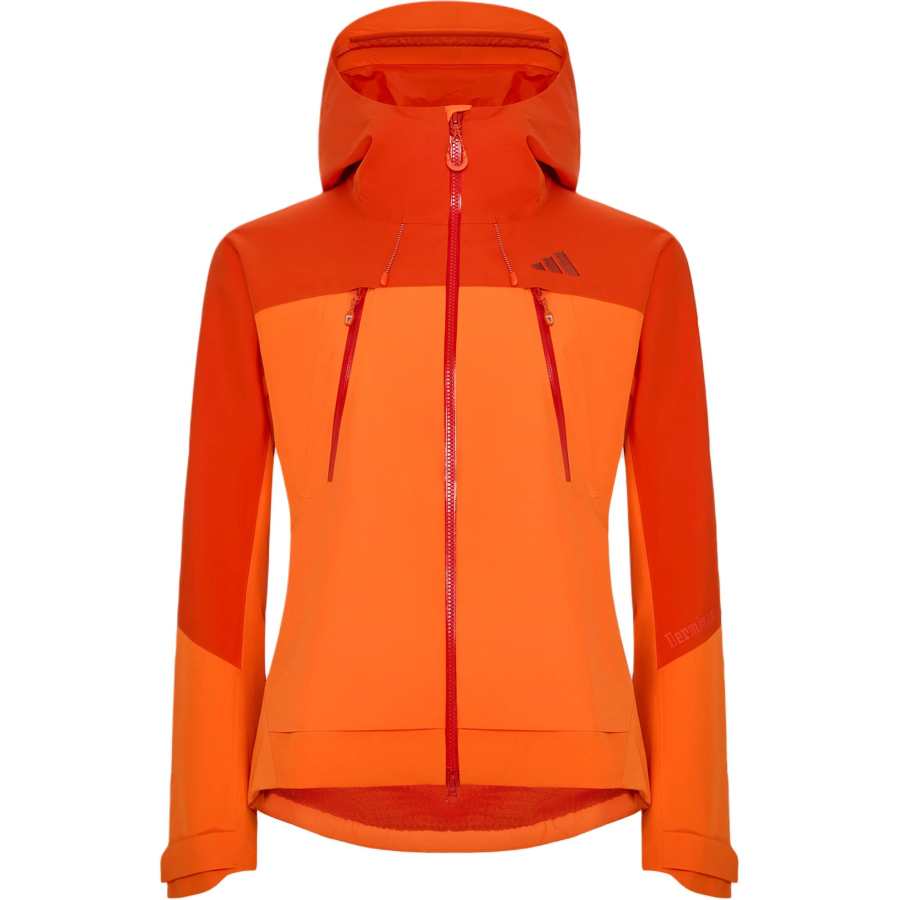 Adidas Adidas Terrex Windbreaker Jackets Women's Orange Yellow Hooded Non Detachable Moderate