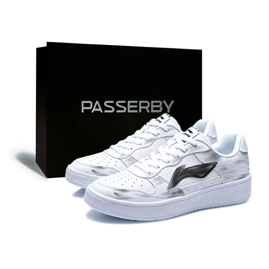 Li-Ning Li Ning Floating Boat Skateboard Shoes Men's Low Top White
