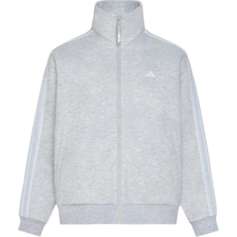 Adidas Adidas Jackets Women's Light Heather Gray Stand Collar Moderate