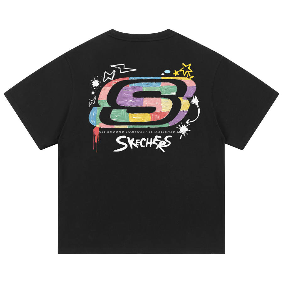 Skechers T Shirts Unisex Crew Neck Moderate Straight Fit