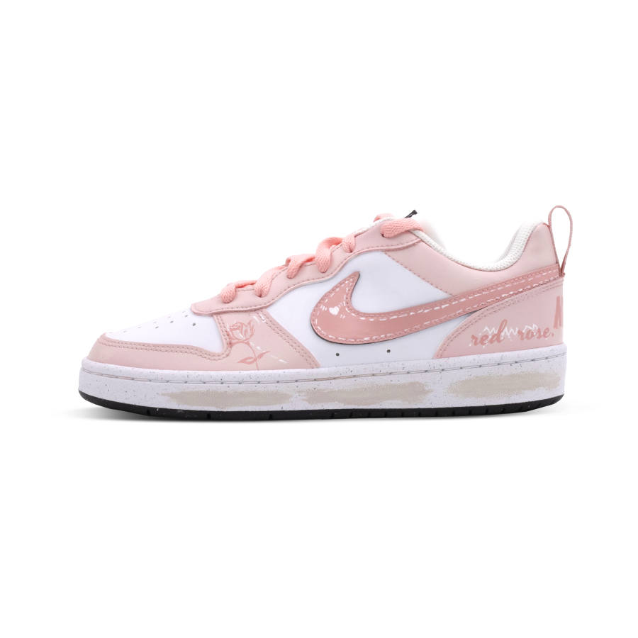 Nike Nike Court Borough Skateboard Shoes Unisex Low Top Pink White
