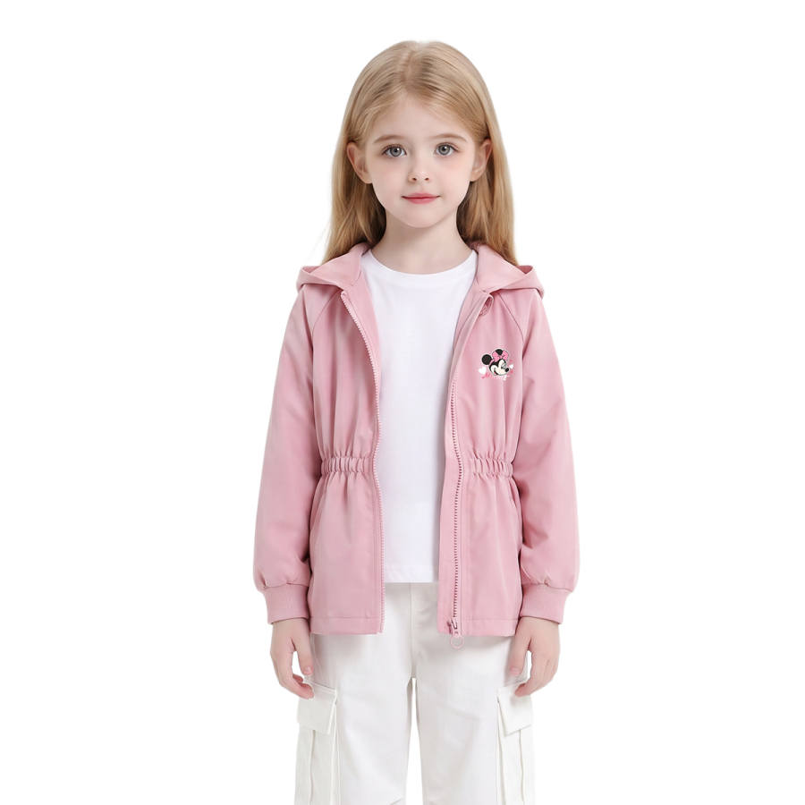 Disney Grade School Jackets Hooded Non Detachable Moderate Stretch