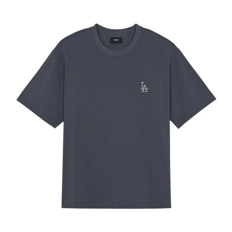 MLB T Shirts Unisex Los Angeles Dodgers/Dark Gray Crew Neck Moderate