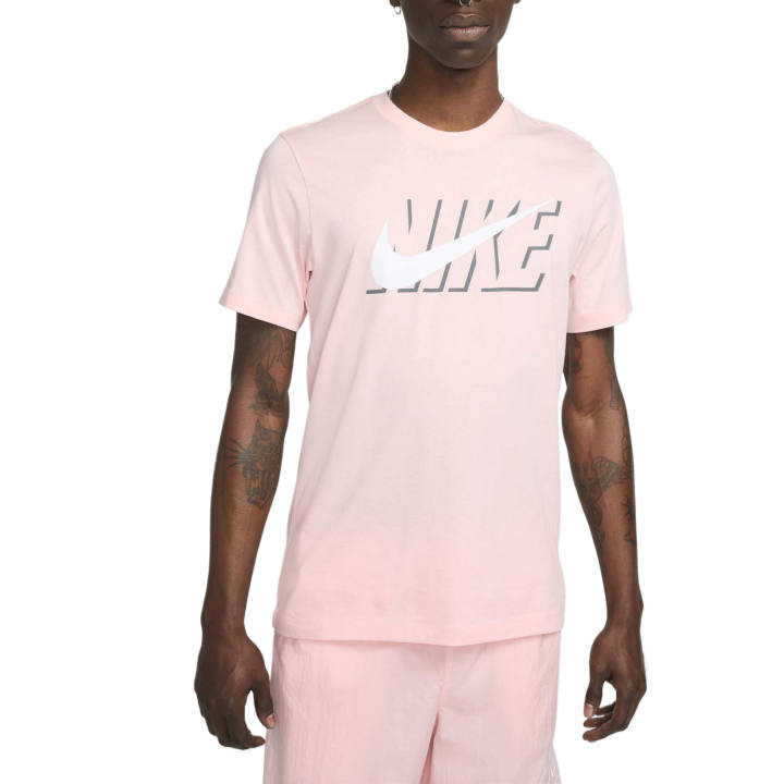 Nike Nike T Shirts Men's Pink Floral Crew Neck Moderate