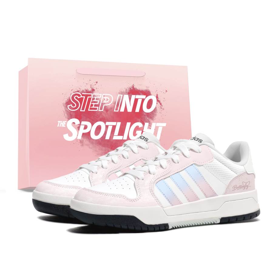 Adidas Adidas ENTRAP Skateboard Shoes Women's Low Top Pink/Blue
