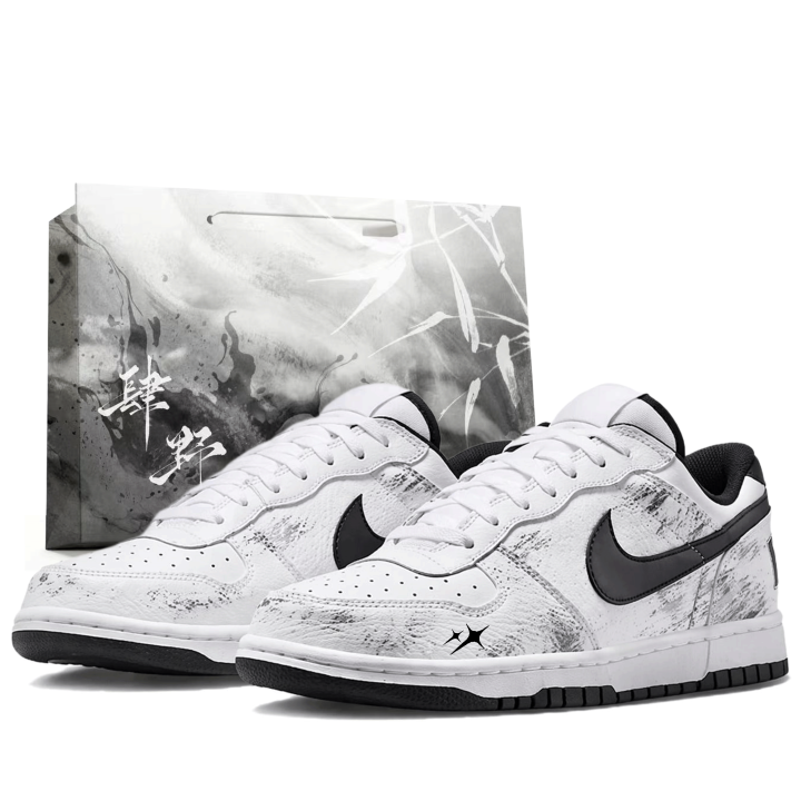 Nike Nike Dunk Skateboard Shoes Men's Low Top White Black