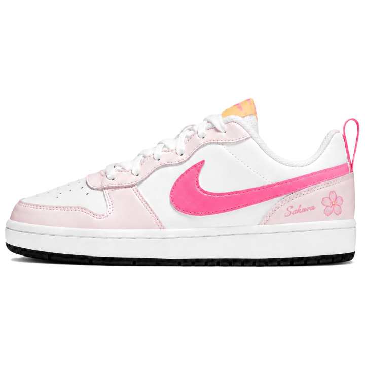 Nike Nike Court Borough Skateboard Shoes Women's Low Top White Pink