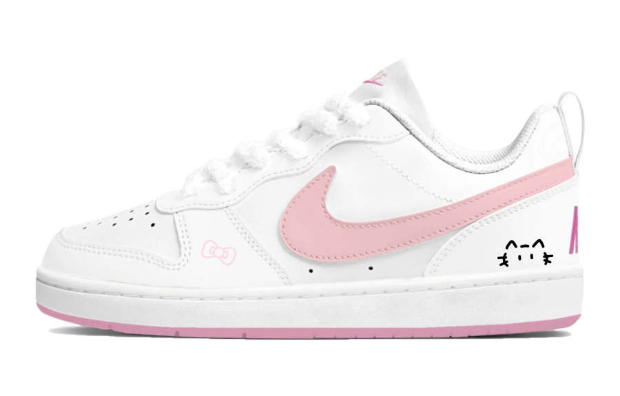 Nike Nike Court Borough 2 Skateboard Shoes Unisex Low Top Pink