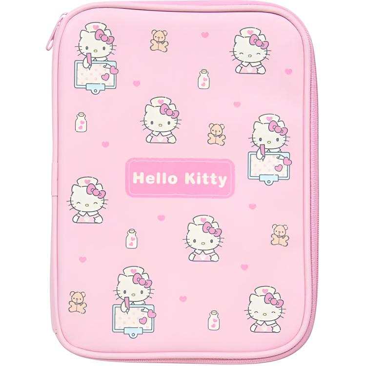 Sanrio PU & PVC & Polyester Travel Storage Bag Medium Size Women's Pink