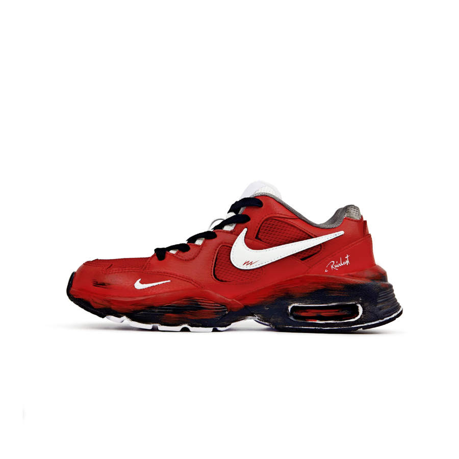 Nike Nike Air Max Fusion Running Shoes Unisex Low Top Red, White, Black