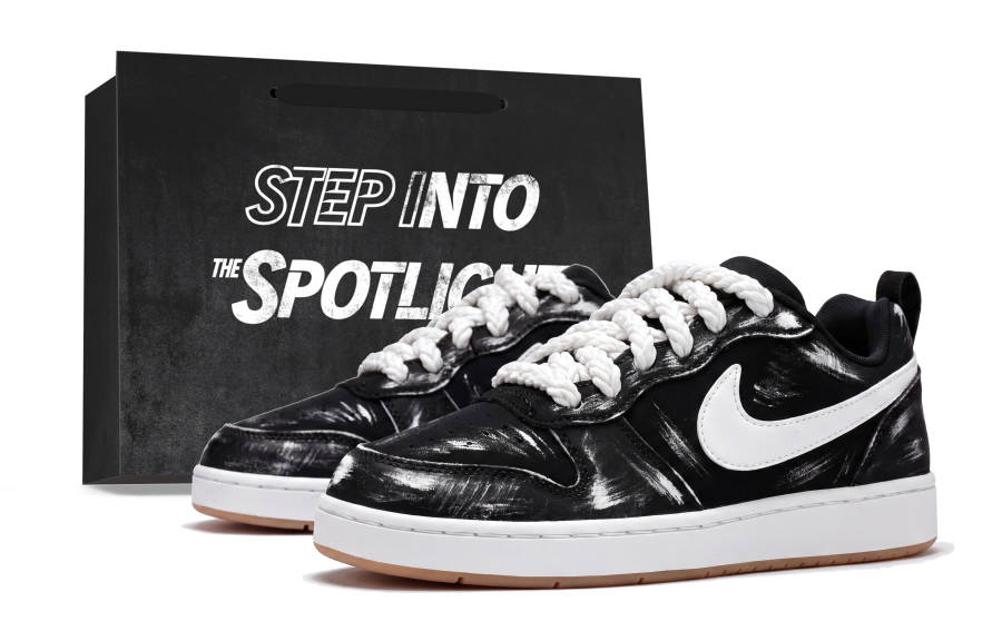 Nike Nike Court Borough Skateboard Shoes Men's Low Top Black/White