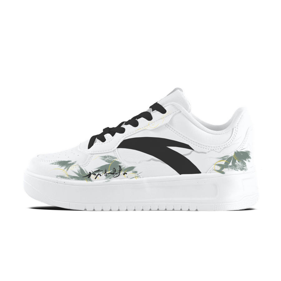 ANTA Easy Skateboard Shoes Unisex Low Top White