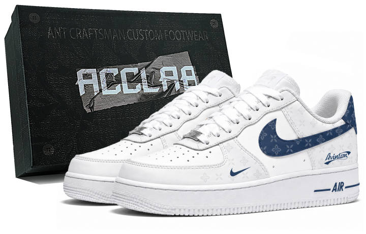 Nike Nike Air Force 1 Skateboard Shoes Unisex Low Top White/Blue