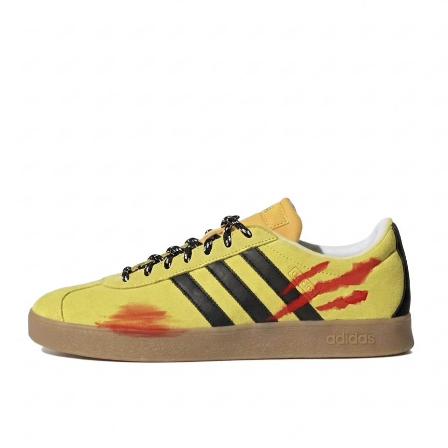 Adidas Adidas Vl Court Classic German Army Trainers Unisex Low Top Yellow/Black